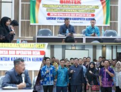 Bupati Kerinci Tinjau Bimtek Aplikasi SRIKANDI dan GEMA DESA