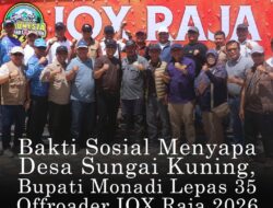 Bupati Kerinci Lepas Bakti Sosial IOX Raja 2026 di Dermaga Danau Kerinci