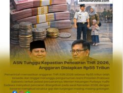 ASN Tunggu Kepastian Pencairan THR 2026, Anggaran Disiapkan Rp55 Triliun