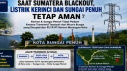 Kerinci dan Sungai Penuh Tetap Terang Saat Blackout Sumatera, PLTA KMH Jadi Penopang Utama